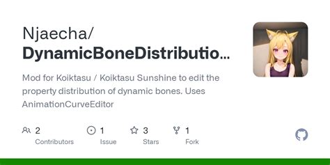 dynamic bone editor|Releases · Njaecha/DynamicBoneDistributionEditor · GitHub.